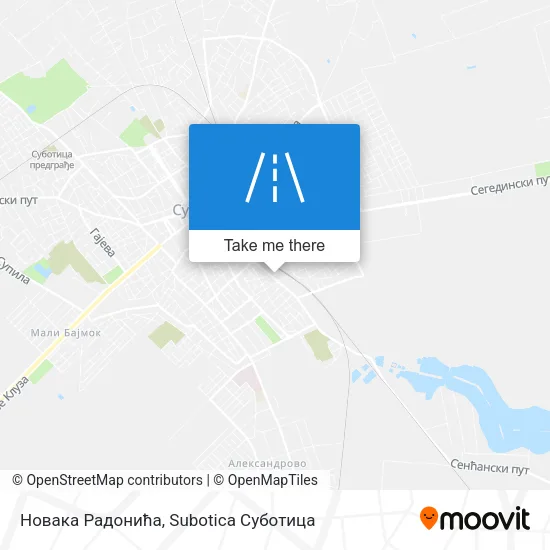 Новака Радонића map
