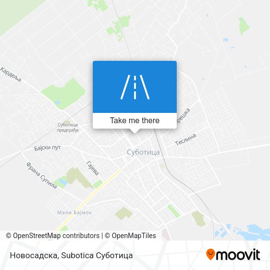 Новосадска map