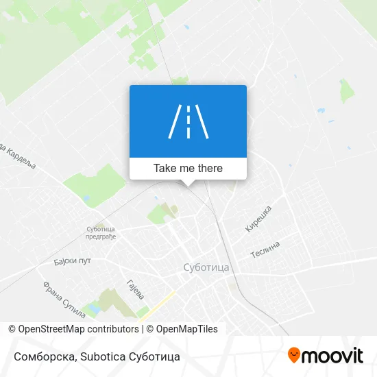 Сомборска map