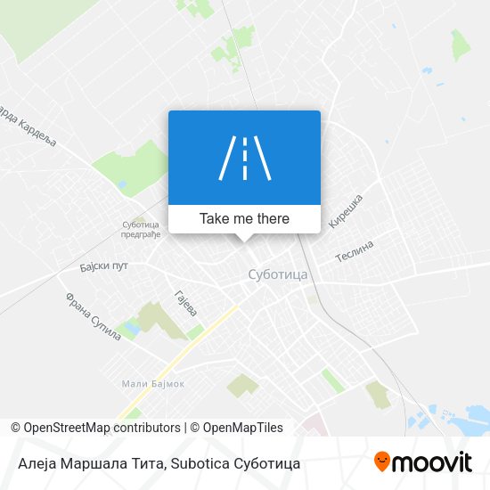 Алеја Маршала Тита map