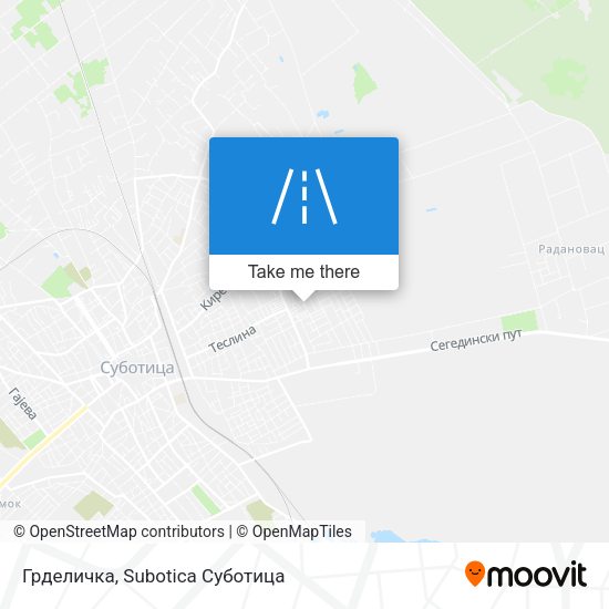 Грделичка map