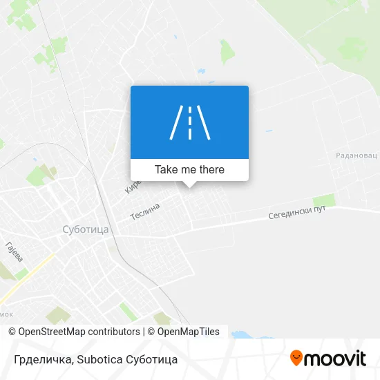 Грделичка map