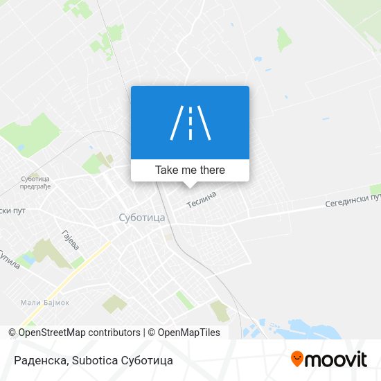 Раденска map