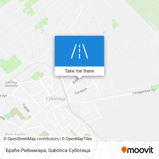 Браће Рибникара map