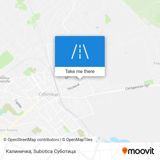 Калиничка map