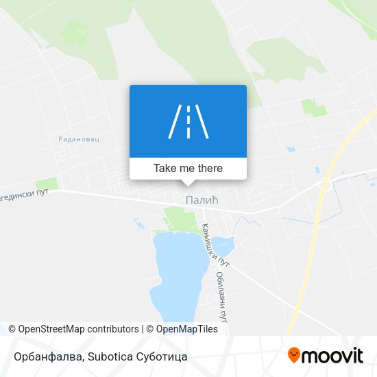Орбанфалва map