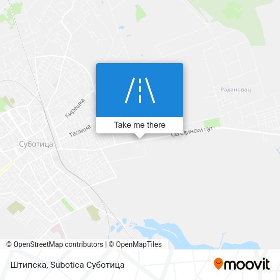 Штипска map