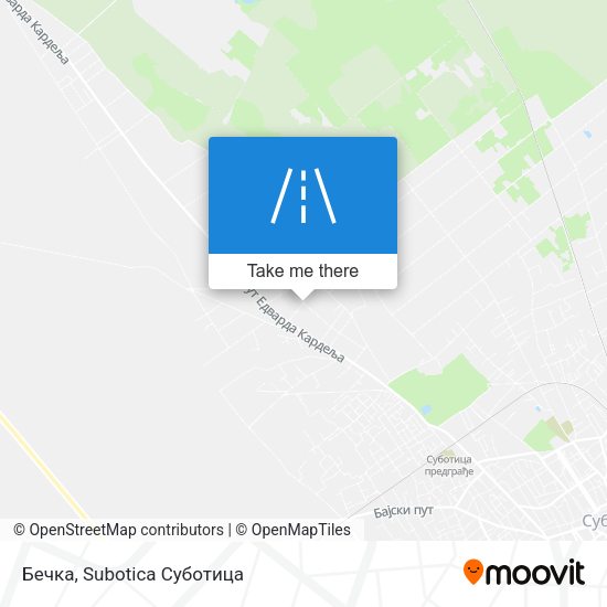 Бечка map