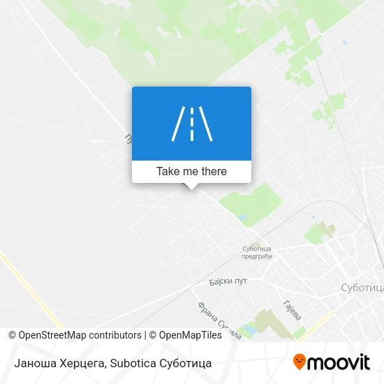 Јаноша Херцега map