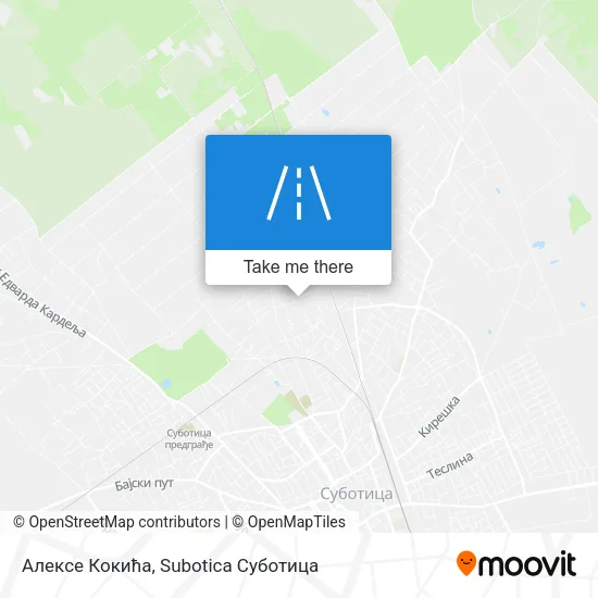Алексе Кокића map
