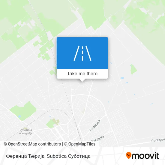 Ференца Ђерија map