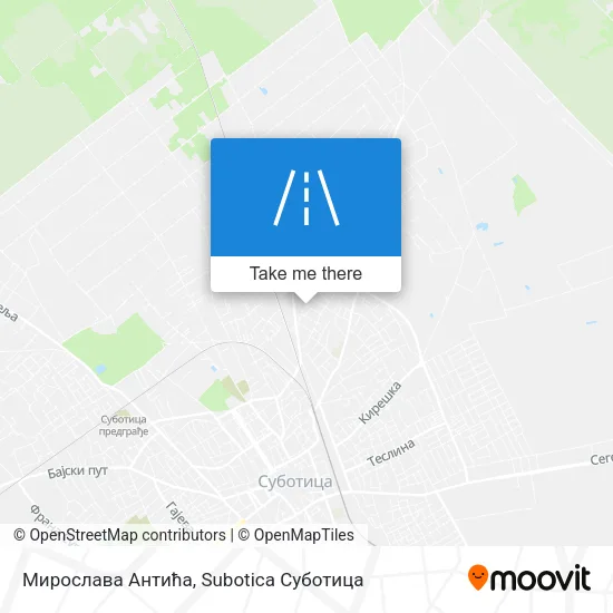 Мирослава Антића map
