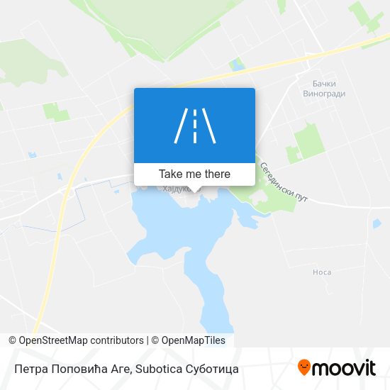 Петра Поповића Аге map