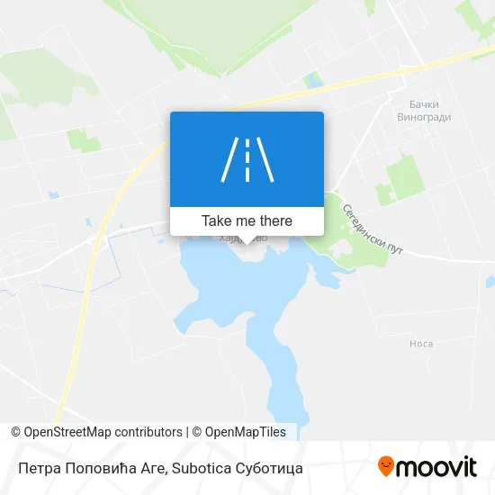 Петра Поповића Аге map