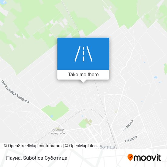 Пауна map