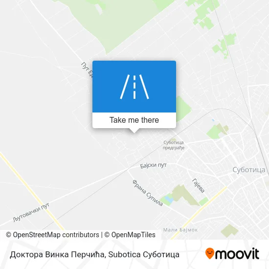 Доктора Винка Перчића map