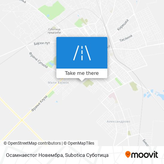 Осамнаестог Новембра map