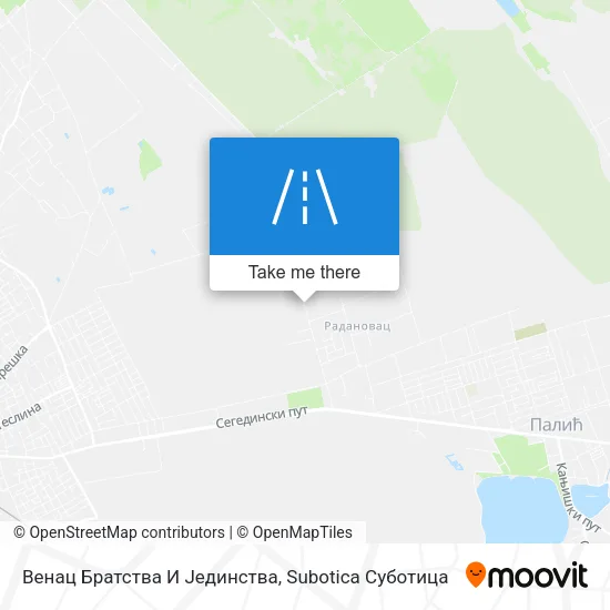 Венац Братства И Јединства map