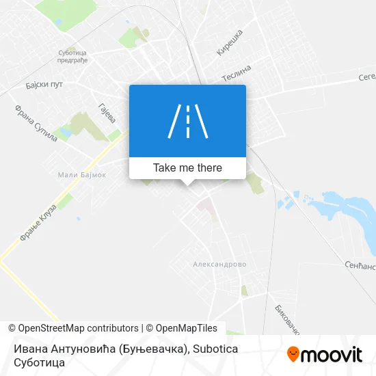 Ивана Антуновића (Буњевачка) map