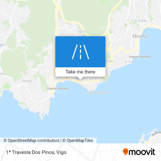 1ª Travesía Dos Pinos map