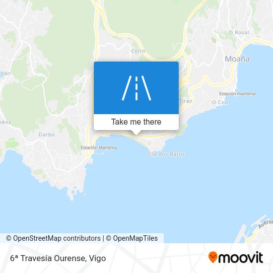 6ª Travesía Ourense map