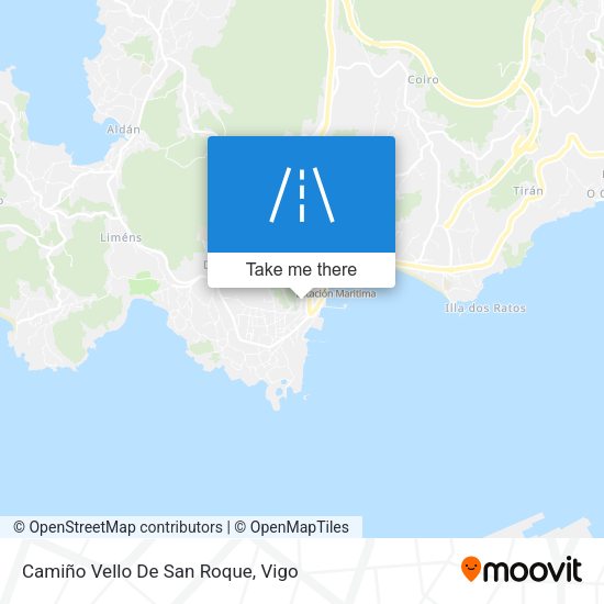 Camiño Vello De San Roque map