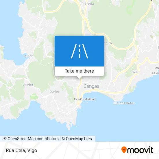 Rúa Cela map