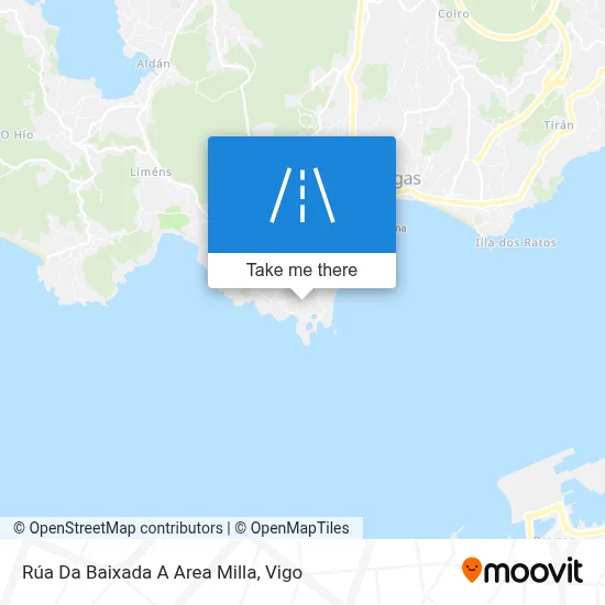 Rúa Da Baixada A Area Milla map