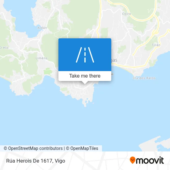 Rúa Herois De 1617 map