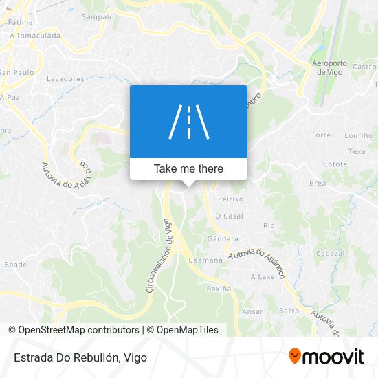Estrada Do Rebullón map