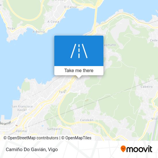 Camiño Do Gavián map