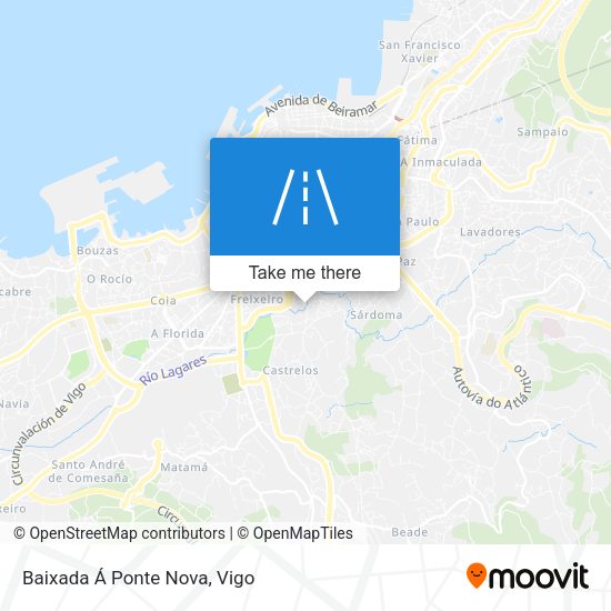 Baixada Á Ponte Nova map
