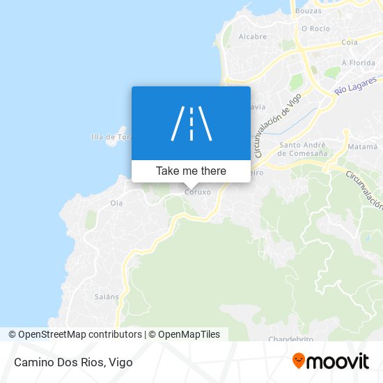 Camino Dos Rios map