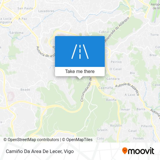 Camiño Da Area De Lecer map