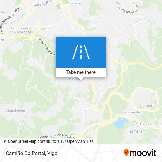 Camiño Do Portal map