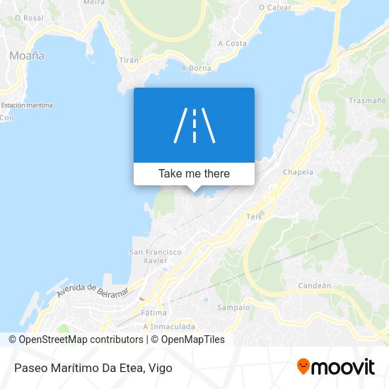 Paseo Marítimo Da Etea map