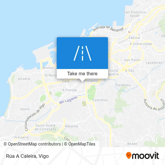 Rúa A Caleira map