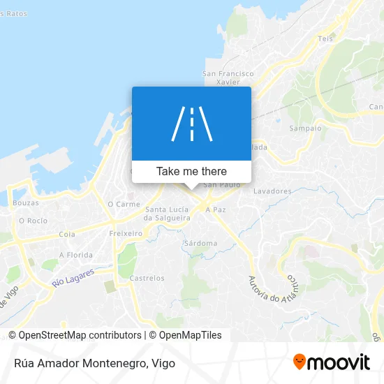 Rúa Amador Montenegro map