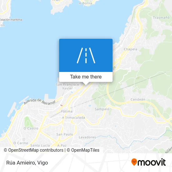 Rúa Amieiro map