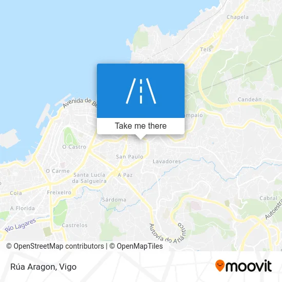 Rúa Aragon map