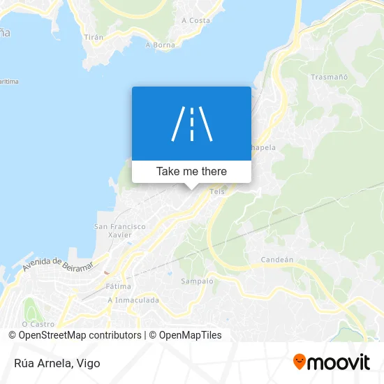 Rúa Arnela map