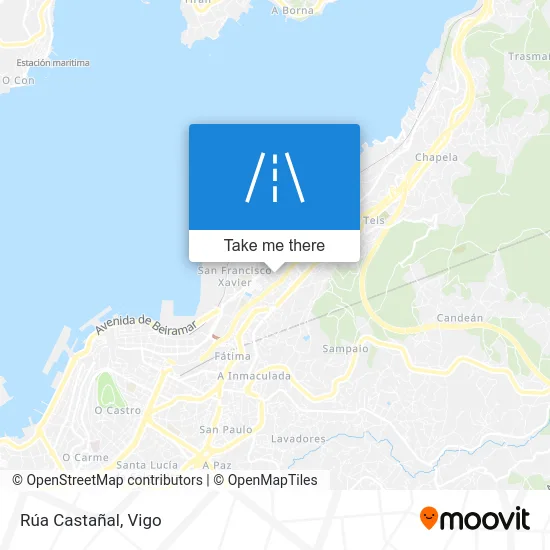 Rúa Castañal map