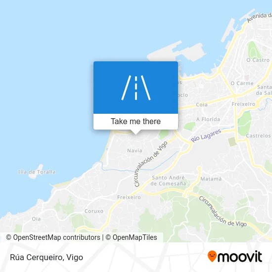 Rúa Cerqueiro map