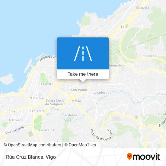 Rúa Cruz Blanca map