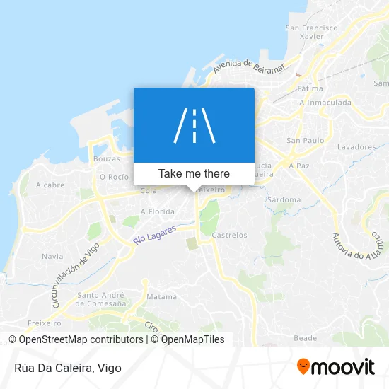 Rúa Da Caleira map