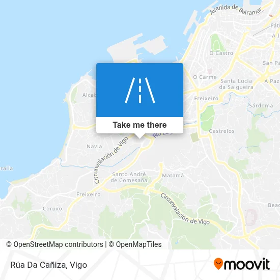 Rúa Da Cañiza map