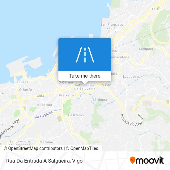 Rúa Da Entrada A Salgueira map
