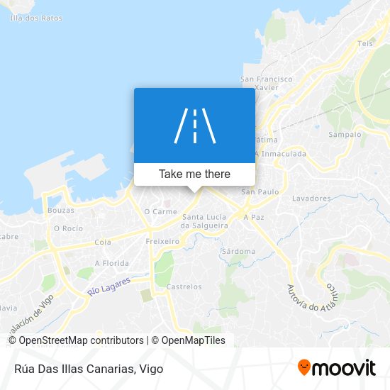 Rúa Das Illas Canarias map