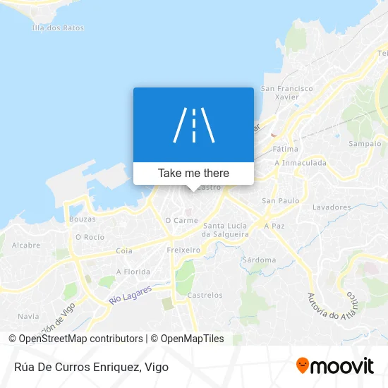 Rúa De Curros Enriquez map