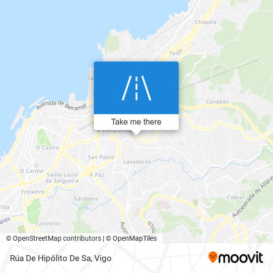 Rúa De Hipólito De Sa map